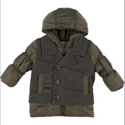 JEAN BOURGET - Manteau vert - 18 Mois