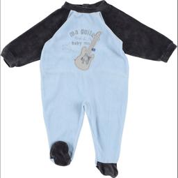 P'TIT BISOU - Pyjama bleu, gris - 6 Mois