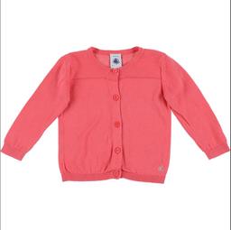 PETIT BATEAU - Gilet rose - 12 Mois