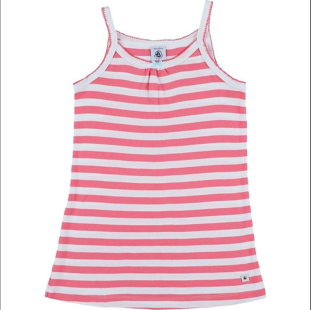 PETIT BATEAU - Chemise de nuit rose, blanc - 3 Ans