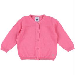 PETIT BATEAU - Gilet rose - 6 Mois