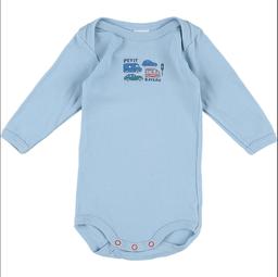 PETIT BATEAU - Body bleu - 3 Mois