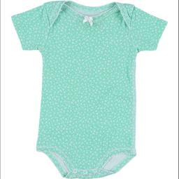 PETIT BATEAU - Body vert, blanc - 6 Mois