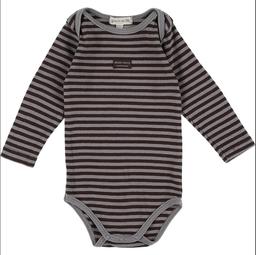 GRAIN DE BLÉ - Body marron, beige - 9 Mois