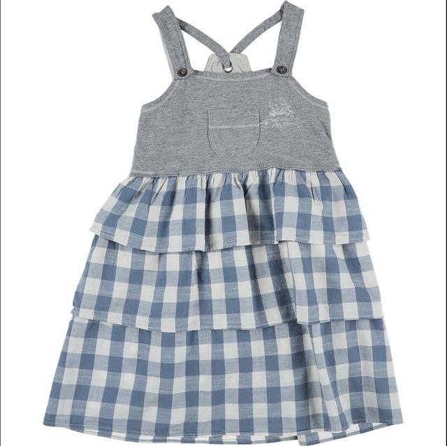 IKKS - Robe bleu, blanc, gris - 8 Ans