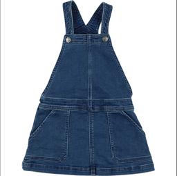 PETIT BATEAU - Robe salopette bleu - 4 Ans