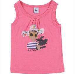 PETIT BATEAU - T-shirt rose - 3 Ans