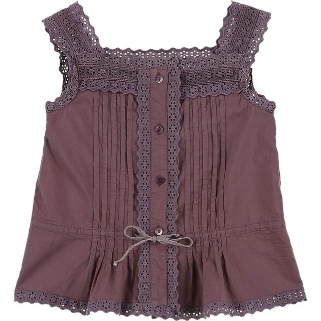 BONPOINT - Chemise aubergine - 6 Ans