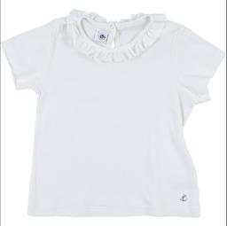 PETIT BATEAU - T-shirt blanc - 8 Ans