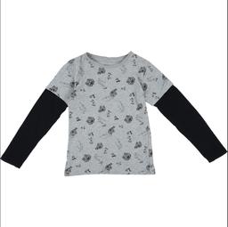 VERTBAUDET - T-shirt noir, gris - 8 Ans