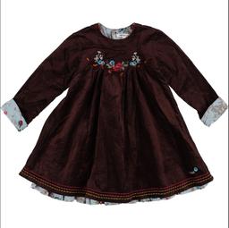 KENZO - Robe multicolore en panne de velours - 3 Ans