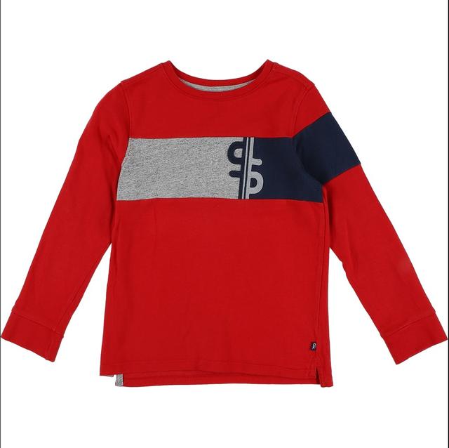 OKAÏDI - T-shirt rouge, gris, bleu - 6 Ans