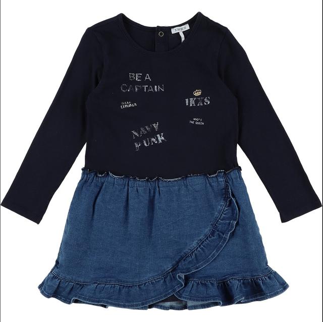 IKKS - Robe bleu - 4 Ans