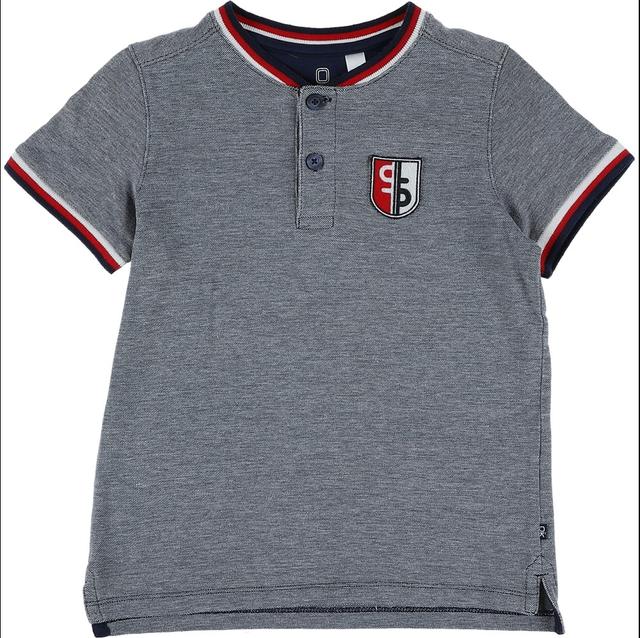 OKAÏDI - T-shirt bleu, blanc, rouge - 8 Ans