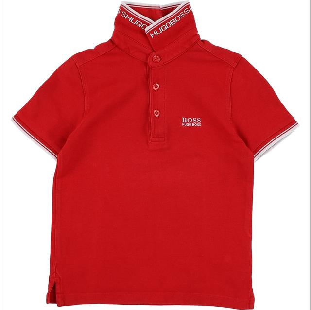 HUGO BOSS - Polo rouge - 6 Ans