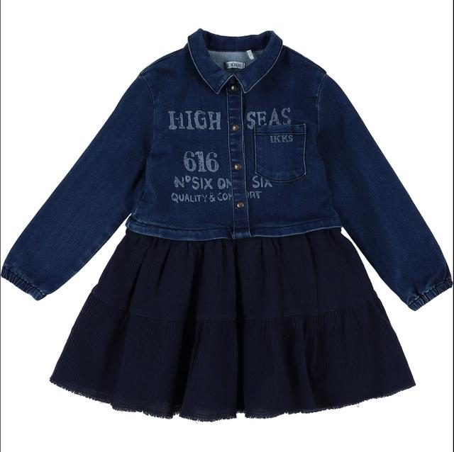 IKKS - Robe bleu - 3 Ans