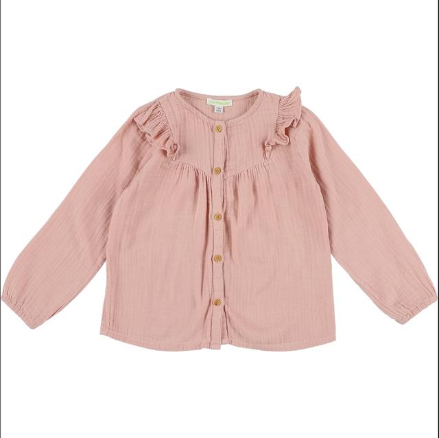 VERTBAUDET - Blouse gaze de coton rose - 5 Ans