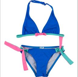 KIWI - Maillot de bain 2 pièces bleu rose - 10 Ans