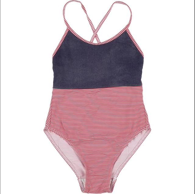 KIWI - Maillot de bain rouge, bleu, blanc - 8 Ans