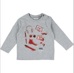 IKKS - T-shirt gris, rouge - 12 Mois