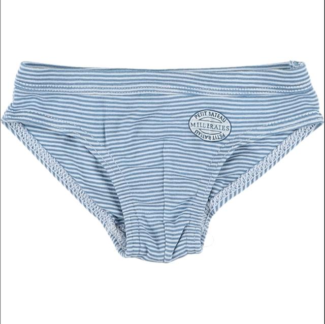 PETIT BATEAU - Slip bleu, blanc - 4 Ans