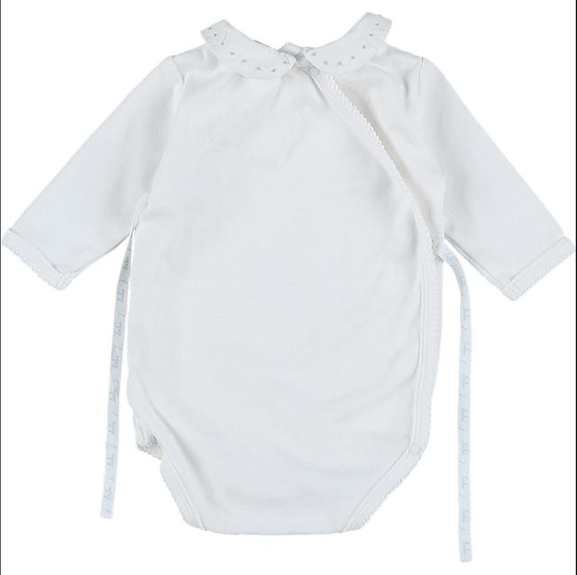 JACADI - T-shirt/body blanc, bleu - 3 Mois