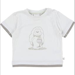 NOUKIE'S , 9 Mois t-shirt blanc, beige