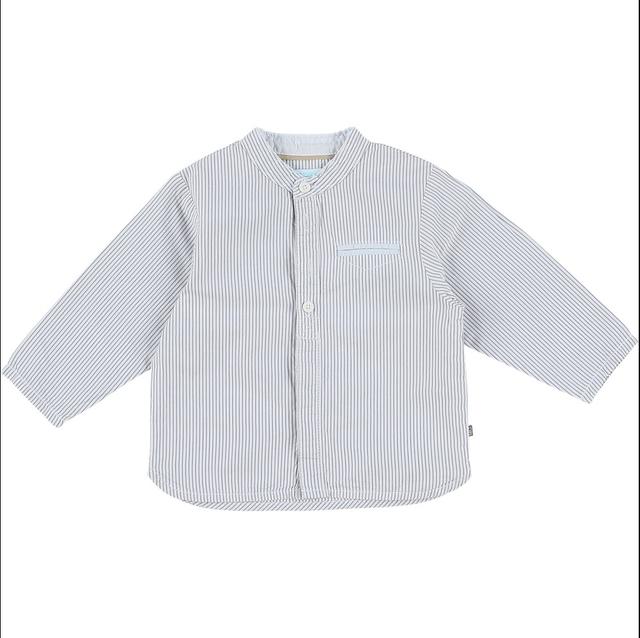 OBAÏBI - Chemise blanc, gris - 12 Mois