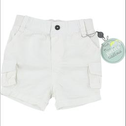 MES PETITS CAILLOUX - Short blanc - 3 Mois