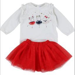 MAYORAL - Ensemble jupe + t-shirt multicolore - 6 Mois