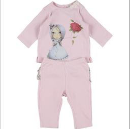 BENETTON - Ensemble rose - 3 Mois