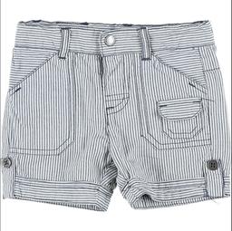 VERTBAUDET - Short bleu, blanc - 6 Mois