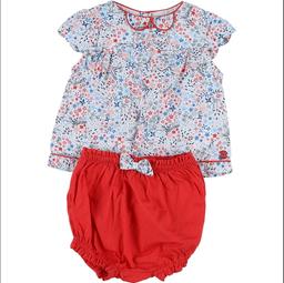 SERGENT MAJOR - Ensemble blouse + bloomer multicolore - 18 Mois