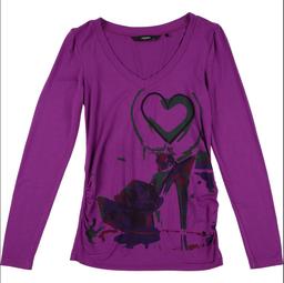 NOPPIES - T-shirt violet - XS