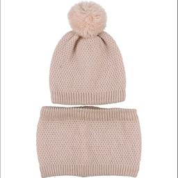 VERTBAUDET - Ensemble snood + bonnet rose - 6 Ans