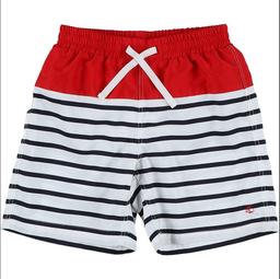 PETIT BATEAU - Maillot de bain rouge, bleu, blanc - 8 Ans