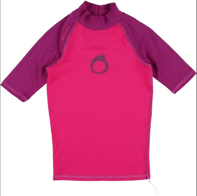 DECATHLON - T-shirt anti uv rose, violet - 6 Ans