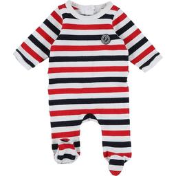 JACADI , 1 Mois pyjama bleu, blanc, rouge