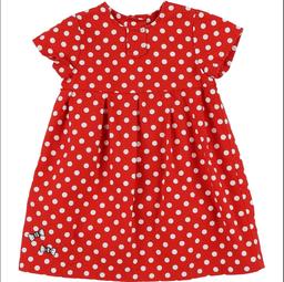 PETIT BATEAU - Robe rouge/blanc - 12 Mois