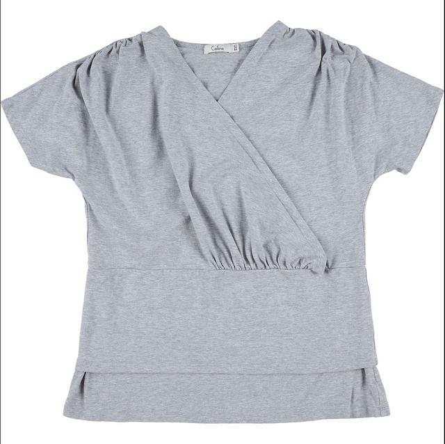 COLLINE - T-shirt grossesse/allaitement gris - 42/44