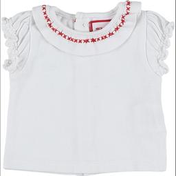 NECK&NECK - Polo blanc, rouge - 3 Mois