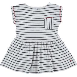 PETIT BATEAU - Robe bleu, blanc - 5 Ans