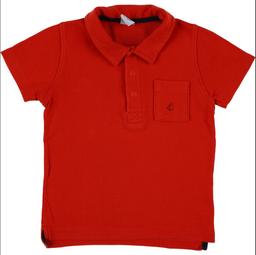 PETIT BATEAU - Polo rouge - 4 Ans