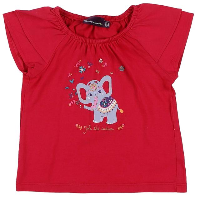 SERGENT MAJOR - T-shirt rose - 9 Mois