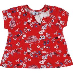 PETIT BATEAU - T-Shirt Rouge, blanc - 18 Mois