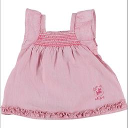 CHIPIE - Blouse rose, blanc - 6 Mois