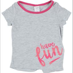 DECATHLON - T-shirt gris, rose - 24 Mois