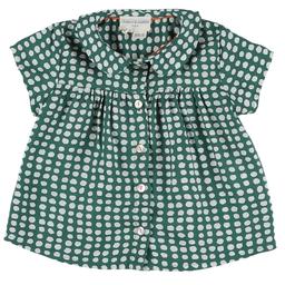 ARSENE & LES PIPELETTES - Blouse vert, blanc - 6 Mois