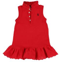 RALPH LAUREN - Robe rouge - 12 Mois