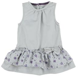 MES PETITS CAILLOUX - Robe beige, violet - 6 Mois